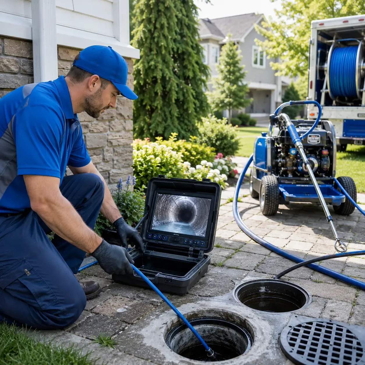 Outdoor drain cleaning professionals serving Worthville, PA